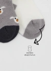2Li Love Dog Penye Soket Çorap 10118 Gri