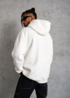 3 İplik Kapşonlu Sweatshirt hoodie - Beyaz