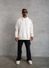 3 İplik Kapşonlu Sweatshirt hoodie - Beyaz
