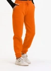 3 iplik şardonlu paça lastikli eşofman turuncu is001