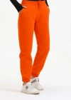 3 iplik şardonlu paça lastikli eşofman turuncu is001