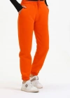 3 iplik şardonlu paça lastikli eşofman turuncu is001