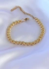 316L Çelik Arpa Gold Renk Kadın Bileklik