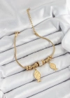 316L Çelik Gold Renk Balık Model Kadın Bileklik