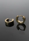 316L Çelik Gold Renk Halka Model Çift Küpe