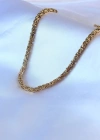 316L Çelik Gold Renk Kral Zincir Model Erkek Kolye