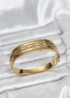 316L Çelik Gold Renk Vintage Model Kadın Kelepçe Bileklik