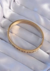 316L Çelik Gold Renk Zirkon Taşlı Model Kelepçe