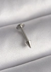 316L Çelik Gümüş Renk Çivi Model Piercing