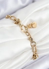 316L Çelik Parçalı Zincir Model Gold Renk Kadın Bileklik