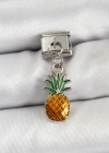 316L Çelik Sallantılı Ananas Model Gümüş Renk Nomination Charm