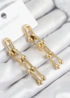 316L Çelik Sallantılı Tifany Model Gold Renk Kadın Küpe