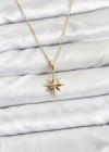 316L Çelik Zincir Gold Renk Kutup Yıldızı Model Kadın Kolye
