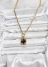 316L Çelik Zincir Gold Renk Vintage Model Kadın Kolye
