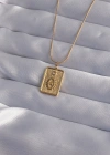 316L Çelik Zincir Gold Renk Zirkon Taşlı Göz Figür Tarot Kolye