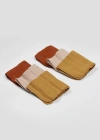 6lı Müslin Mendil 20x20 cm 90106 Kiremit Bej Hardal