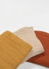 6lı Müslin Mendil 20x20 cm 90106 Kiremit Bej Hardal