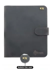 A5 Defter ve Ajanda Kılıfı - %100 Crazy Deri - KO10003 - Antrasit