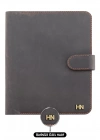 A5 Defter ve Ajanda Kılıfı - %100 Crazy Deri - KO10003 - Kahverengi
