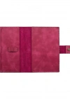 A5 Defter ve Ajanda Kılıfı - %100 Rainbow Deri - KO10001 - Fuşya