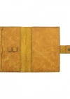A5 Defter ve Ajanda Kılıfı - %100 Rainbow Deri - KO10001 - Hardal Sarısı