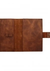 A5 Defter ve Ajanda Kılıfı - %100 Rainbow Deri - KO10001 - Kahverengi