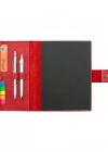 A5 Defter ve Ajanda Kılıfı - %100 Rainbow Deri - KO10001 - Kırmızı