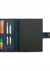 A5 Defter ve Ajanda Kılıfı - %100 Rainbow Deri - KO10001 - Lacivert