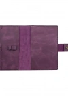 A5 Defter ve Ajanda Kılıfı - %100 Rainbow Deri - KO10001 - Mor
