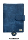 A5 Defter ve Ajanda Kılıfı - %100 Rainbow Deri - KO10001 - Saks Mavisi