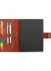 A5 Defter ve Ajanda Kılıfı - %100 Rainbow Deri - KO10001 - Tobacco