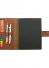 A5 Defter ve Ajanda Kılıfı - %100 Tiesto Deri - KO10002 - Tobacco