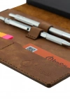 A5 Defter ve Ajanda Kılıfı - %100 Tiesto Deri - KO10002 - Tobacco