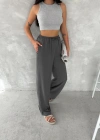 Ayrobin Oversize Kadın Pantalon - Füme
