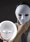 Beyaz Renk Boyanabilir Anonim Tam Yüz Cosplay Maske 24x18 cm