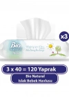 Bio Natural Islak Havlu Mendil 3x40 120 Yaprak