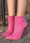 Blan Fuşya Süet Topuklu Bot
