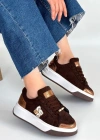 Ceans Kahverengi Süet Bağcıklı Spor Ayakkabı
