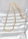 CM 14K Gold Renk Zincir Model 60 cm Kadın Kolye