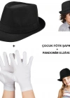 Çocuk Sahne Performans Seti – Gösteri Fötr Şapka ve Eldiven