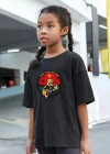 Çocuk Unisex Baskılı T-Shirt - Siyah