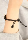 COOL (Havalı) Siyah Deri İpli Unisex Mood Bileklik