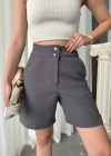 Double çift düğmeli şort