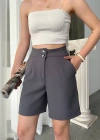 Double çift düğmeli şort