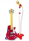 Elektronik Ayaklı Mikrofonlu Gitar Seti Kırmızı