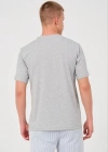 Erkek 24/1 Düz A Kalite Oversize T-shirt - Gri