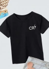 Erkek Çocuk Baskılı T-Shirt - Siyah