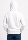 Erkek Üç İplik Kapüşonlu Kanguru Cepli SweatShirt hoodie - Beyaz