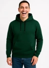 Erkek Üç İplik Kapüşonlu Kanguru Cepli SweatShirt hoodie - Haki