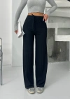 Fitilli şardonlu pantolon siyah a4058